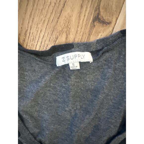 Z Supply Camo Pocket Tee women’s Small Vneck black/gray - Picture 3 of 4